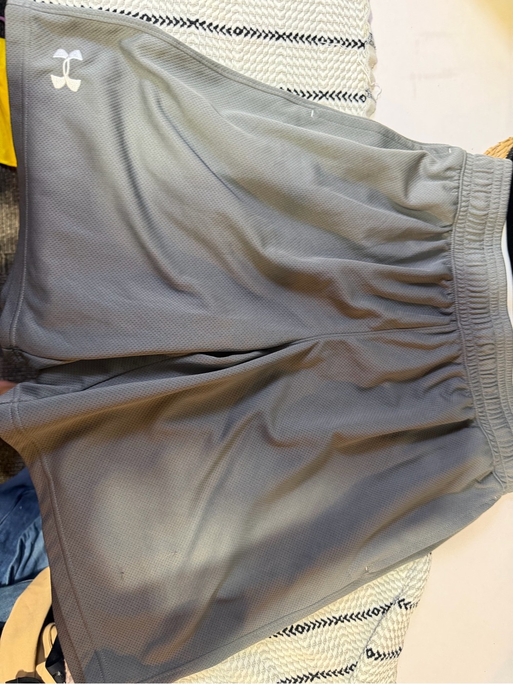 Under Armour Men's Gray Athletic Mesh Shorts